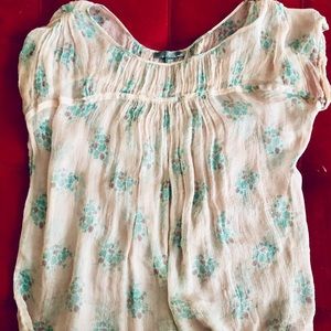 Cute see-through peasant top